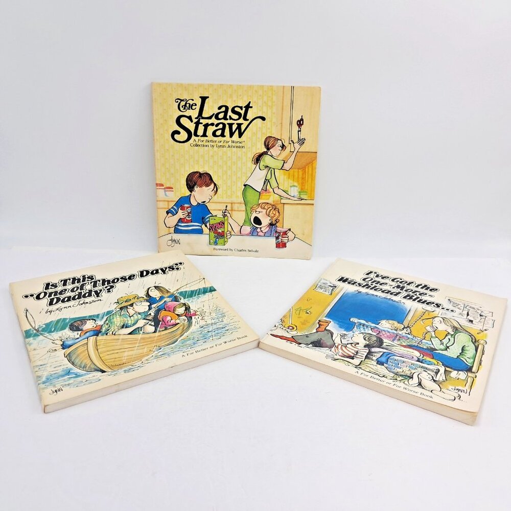 For Better or For Worse Books by Lynn Johnston  1982-1985-1990  Lot of 3 Books